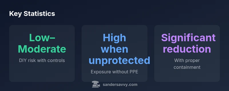 Infographic showing wood dust risk and safety steps